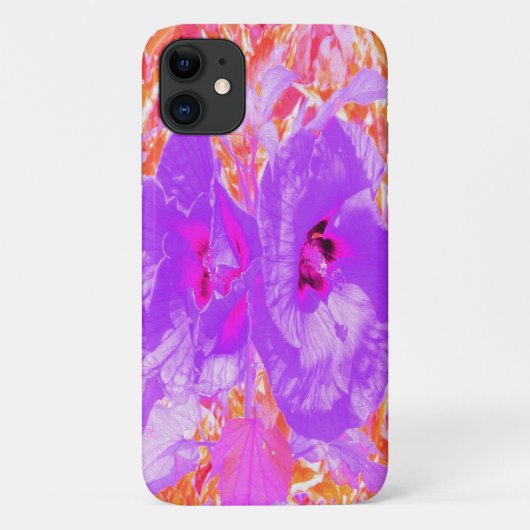 2紫とホットピンクの梅ハイビ熱狂するスカス Case-Mate iPhoneケース (裏面)