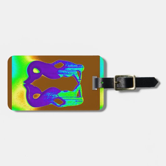 2紫の人魚 ラゲッジタグ (正面横)