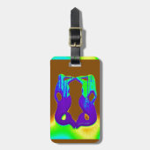 2紫の人魚 ラゲッジタグ (正面縦)