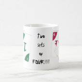 2組の4! コーヒーマグカップ (中央)