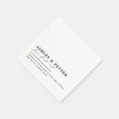 2結婚人のおもしろいスクリプクラシックト スタンダードカクテルナプキン (角)