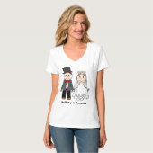 2結婚人の夫婦 Tシャツ (正面フル)