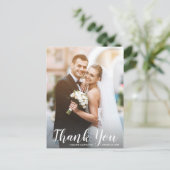 2結婚枚の写真おもしろいモダンカジュアル ポストカード (スタンド正面)