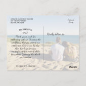 2結婚枚の写真おもしろいモダンカジュアル ポストカード (裏面)