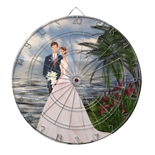 2結婚/Anniversary ProfiledInk Dartボード ダーツボード (正面)