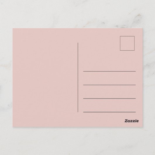 2絡み合ったハートとイニシャル日付の保存 ポストカード (裏面)