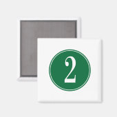 #2緑の円 マグネット (正面/裏面)