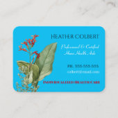 2美しい花のプロフェッショナルを信頼している介護者 名刺 (正面)