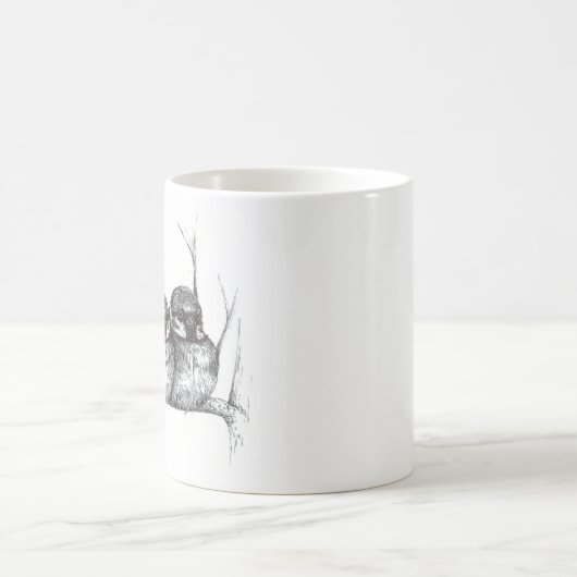 2羽のすずめ コーヒーマグカップ (中央)