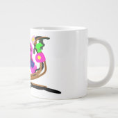 2羽のオウムが住んでいます  ジャンボコーヒーマグカップ (右)