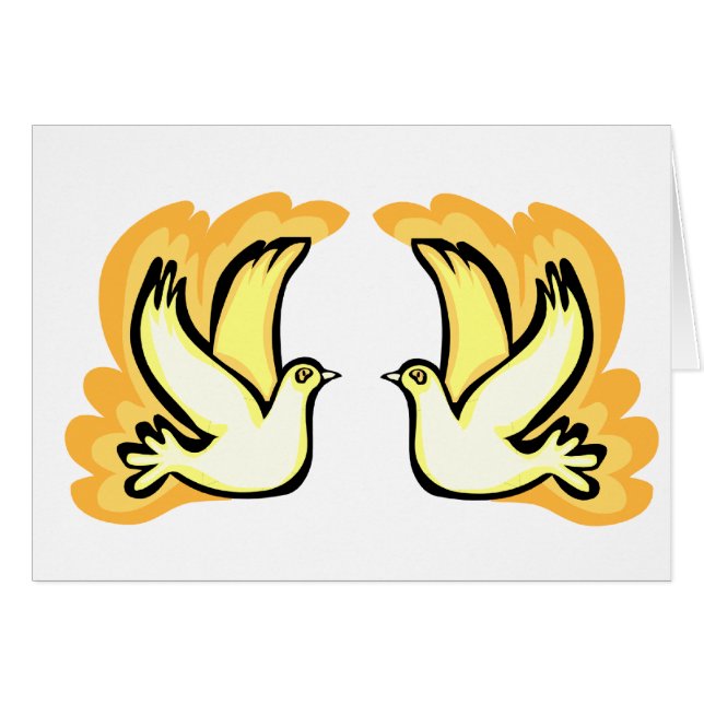 2羽のカメの鳩 (正面横)