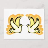 2羽のカメの鳩 ポストカード (正面)