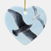 2羽のカモメ セラミックオーナメント (裏面)
