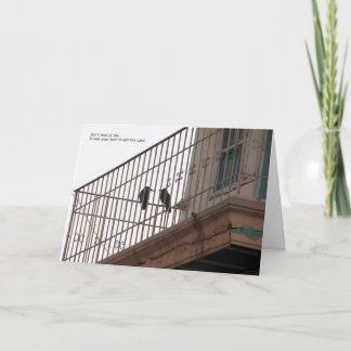 2羽のカラスのバースデー・カード カード