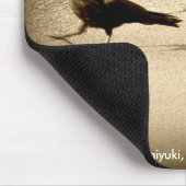 2羽のカラス散歩のために マウスパッド (コーナー)