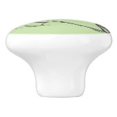 2羽のカラフル鳥 セラミックノブ (側面)