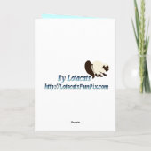 2羽のクリスマスのフラミンゴカード シーズンカード (裏面)