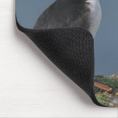 2羽のツノメドリ マウスパッド (コーナー)