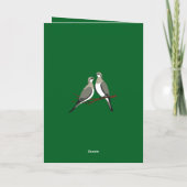 2羽のツルハシボリ カットアウトステンシル レトロスタイル1 シーズンカード (裏面)