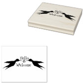 2羽のハミングバード1aゴムスタンプ ラバースタンプ (押印)