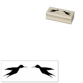 2羽のハミングバード1aゴムスタンプ ラバースタンプ (押印)
