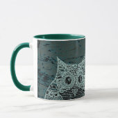 2羽のフクロウのコンボのマグ マグカップ (左)