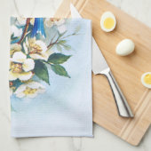 2羽のブルーバード キッチンタオル (四つ折り)