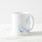 2羽のマネシツグミが付いているマグ コーヒーマグカップ (正面右)
