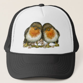 2羽のロビン キャップ