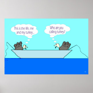 2羽の七面鳥-トルコ私のポスター ポスター