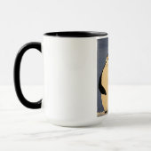 2羽の大人にコウテイペンギンの話すこと マグカップ (左)