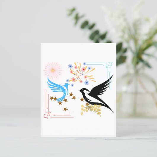 2羽の威厳のある鳥 (スタンド正面)