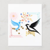 2羽の威厳のある鳥 (正面)