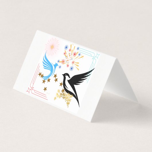 2羽の威厳のある鳥 (正面)