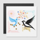 2羽の威厳のある鳥 (正面/裏面)