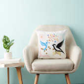 2羽の威厳のある鳥 クッション (椅子)