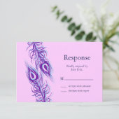 2羽の孔雀の羽 出欠カード (スタンド正面)