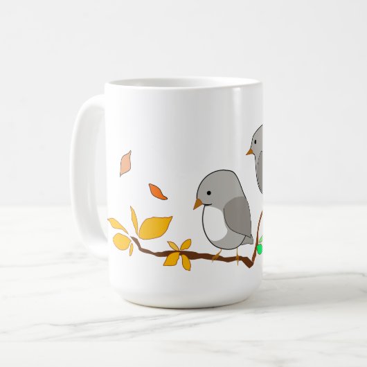 2羽の小鳥 コーヒーマグカップ (正面左)