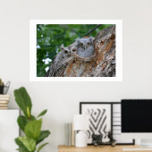 2羽の小love鳥 ポスター (ホームオフィス)