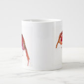 2羽の少しインク鳥2014年 ジャンボコーヒーマグカップ (正面)