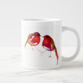 2羽の少しインク鳥2014年 ジャンボコーヒーマグカップ (右)