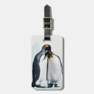 2羽の愛情深いペンギン ラゲッジタグ