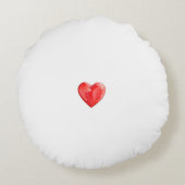 2羽の水おもしろい色のウサギ ラウンドクッション (裏面)