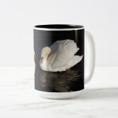 2羽の白鳥のマグ ツートーンマグカップ (正面右)