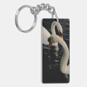 2羽の白鳥の湖 キーホルダー (正面左)