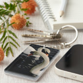 2羽の白鳥の湖 キーホルダー (正面右)