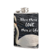 2羽の白鳥の湖 フラスク (左)