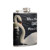 2羽の白鳥の湖 フラスク (右)