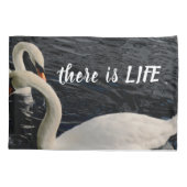 2羽の白鳥の湖 枕カバー (裏面)