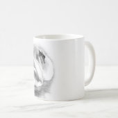 2羽の白鳥 コーヒーマグカップ (正面右)
